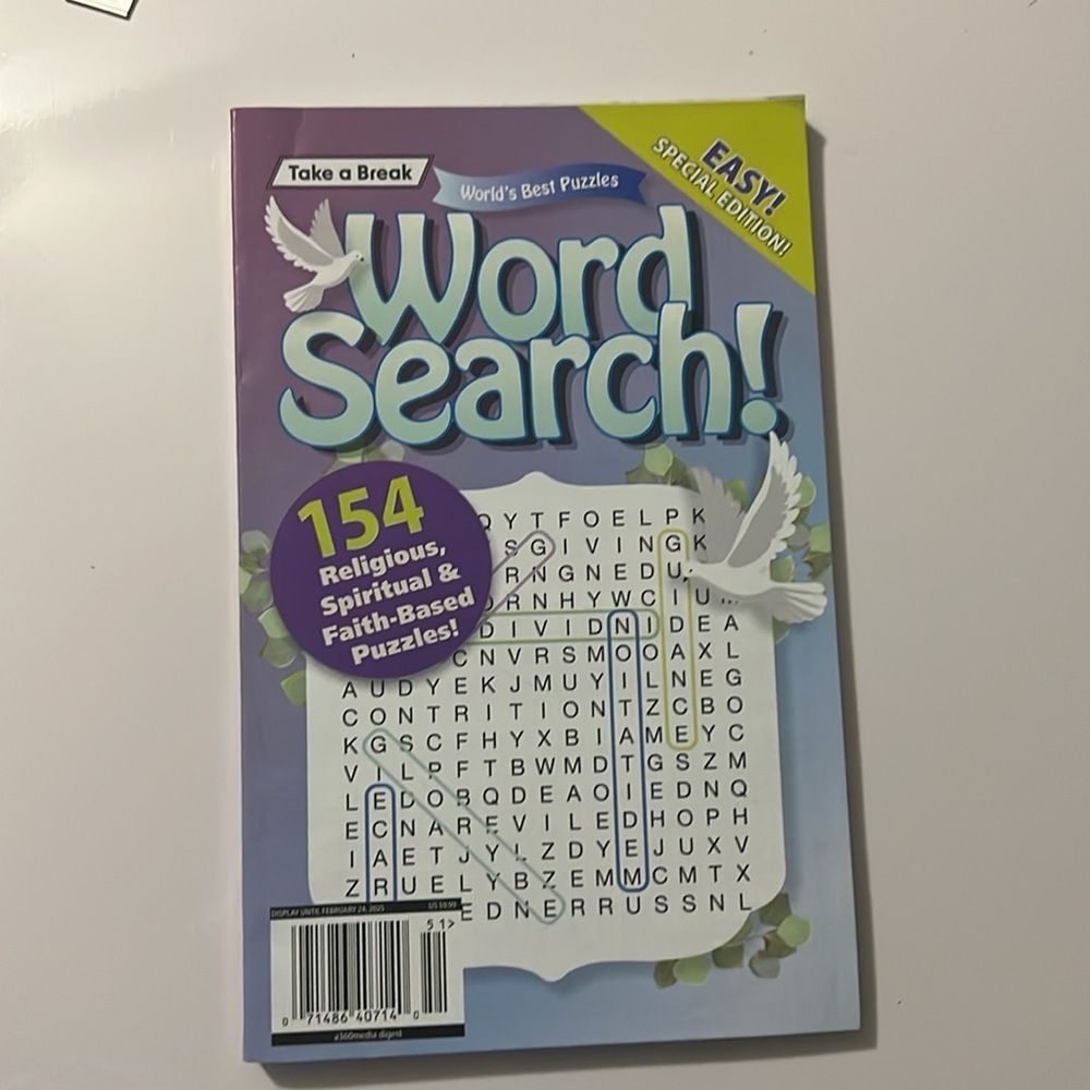 #667 4 puzzle books Sudoku, Cross Word, Word Search. - Picture 5 of 9